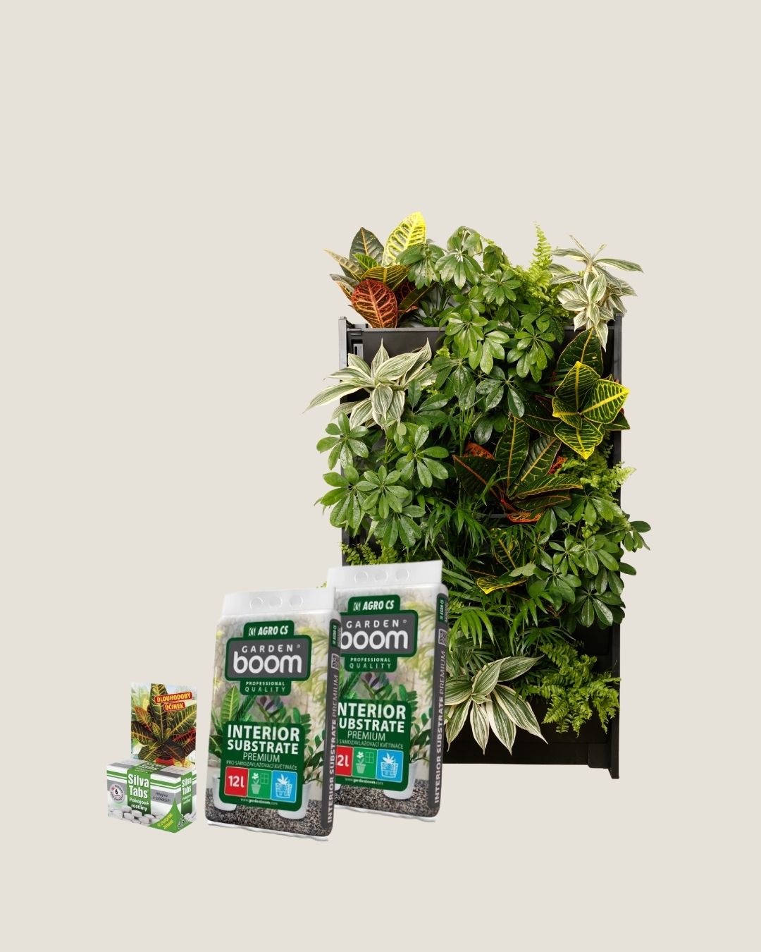 5x Plantbox + Zimmerpflanzensubstrat + Zimmerpflanzendünger