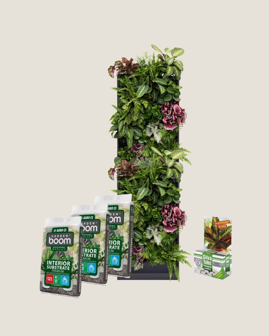 Paket 10x Plantbox + Innenraumerde + Dünger für Zimmerpflanzen