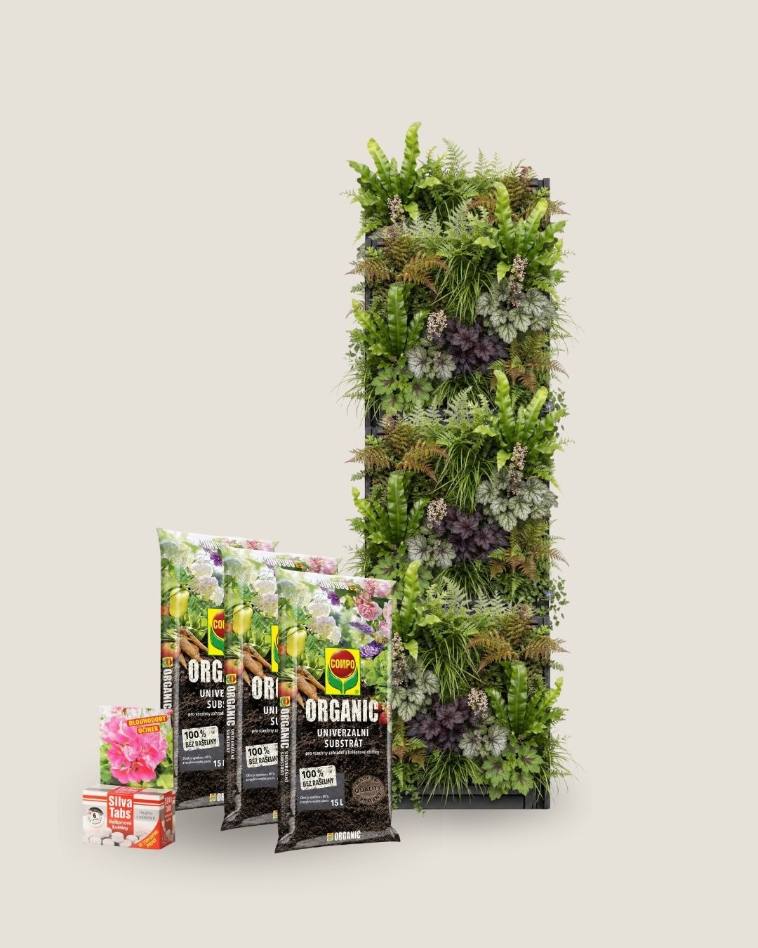 Paket 10x Plantbox + COMPO BIO Universalsubstrat