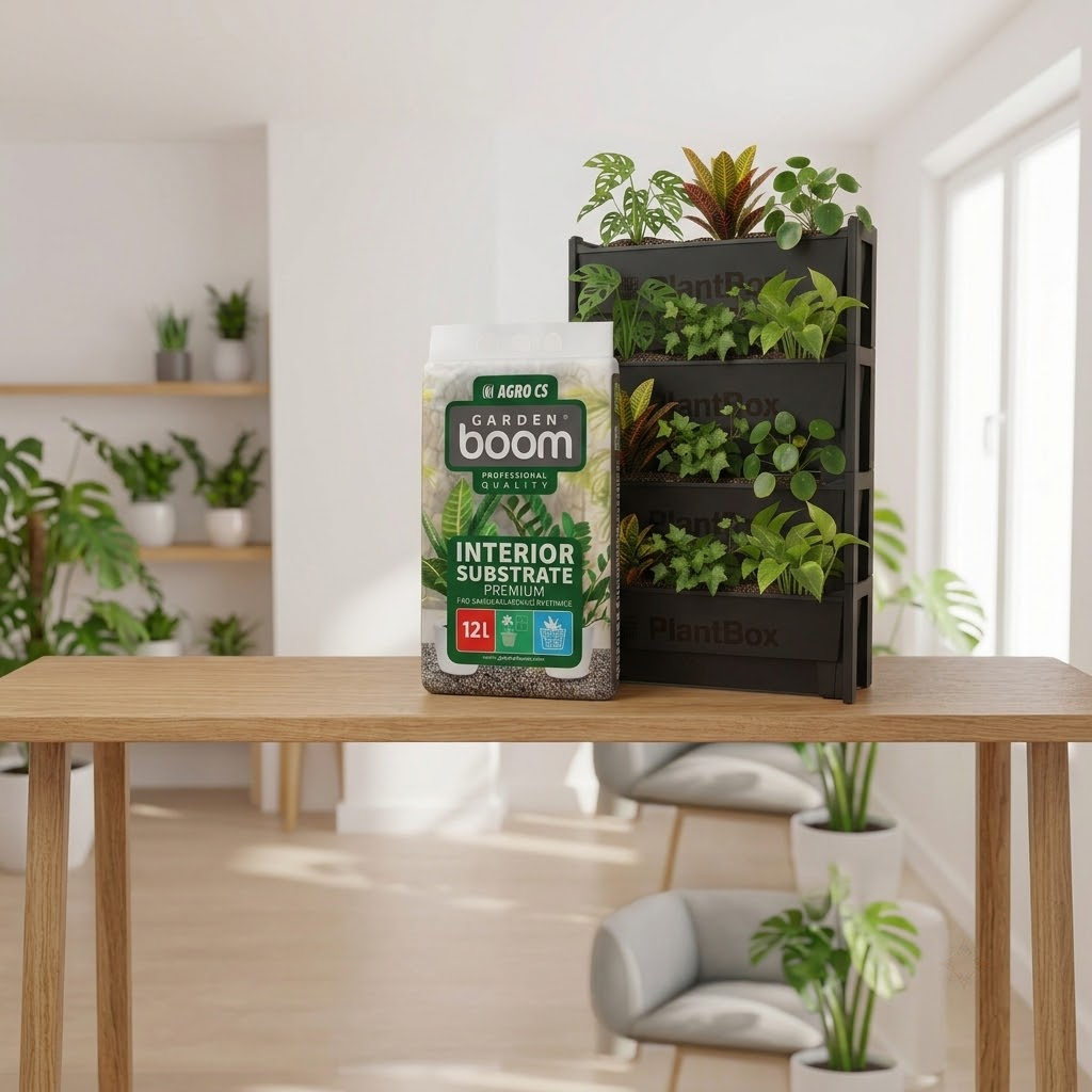 5er-Pack Pflanzgefäße + Innenerde